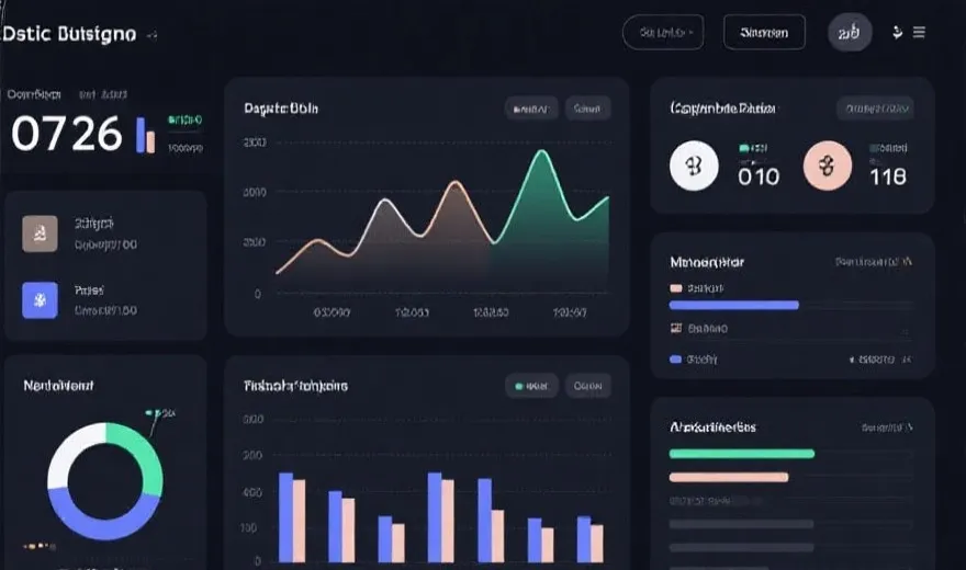 数据看板与走势图示意